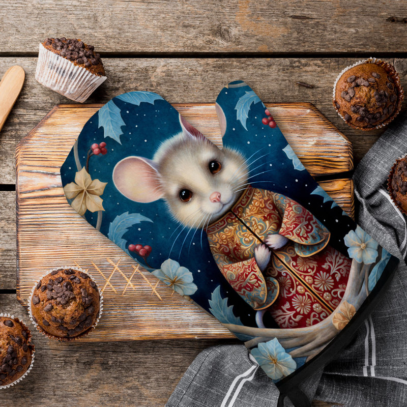 Fourre-tout en coton Folk Art Mice