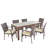 Aaruhi Rectangular 6 - Person 69'' Long Dining Set with Cushions