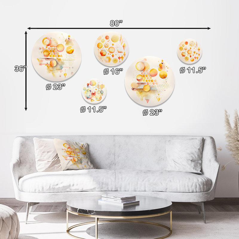 Abstract Wall Decor on Metal