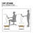 Mobile Computer Desk Workstation, Rolling Laptop Standing Table with Monitor Shelf and Host Rack-82396207