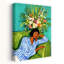 «Sleeping Woman Blooms», art mural contemporain-1958088203