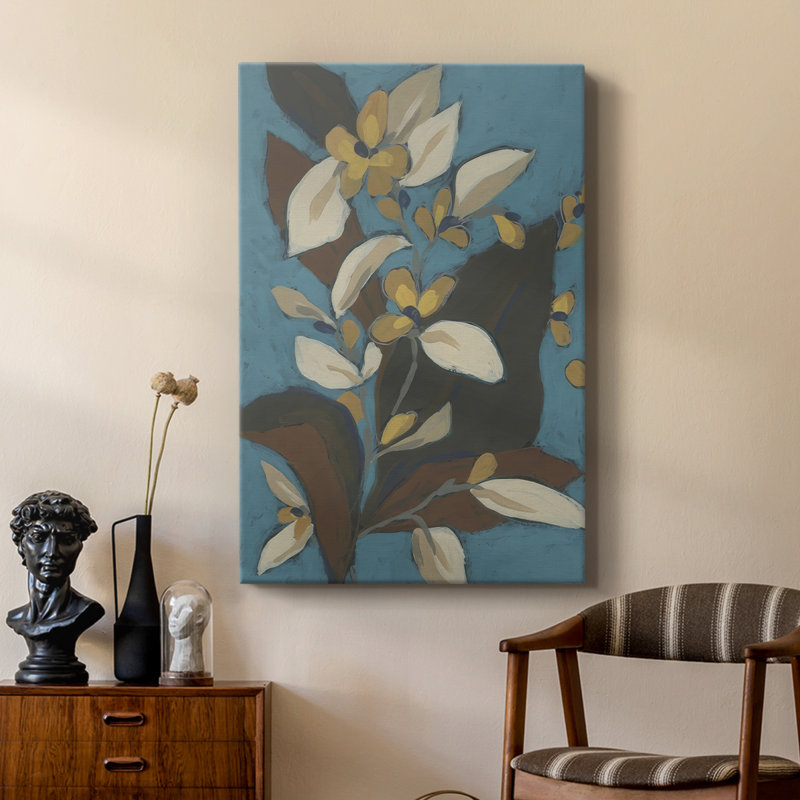 Blue Shadow Garden II - galerie sur mesure, H 18 po x l 12 po