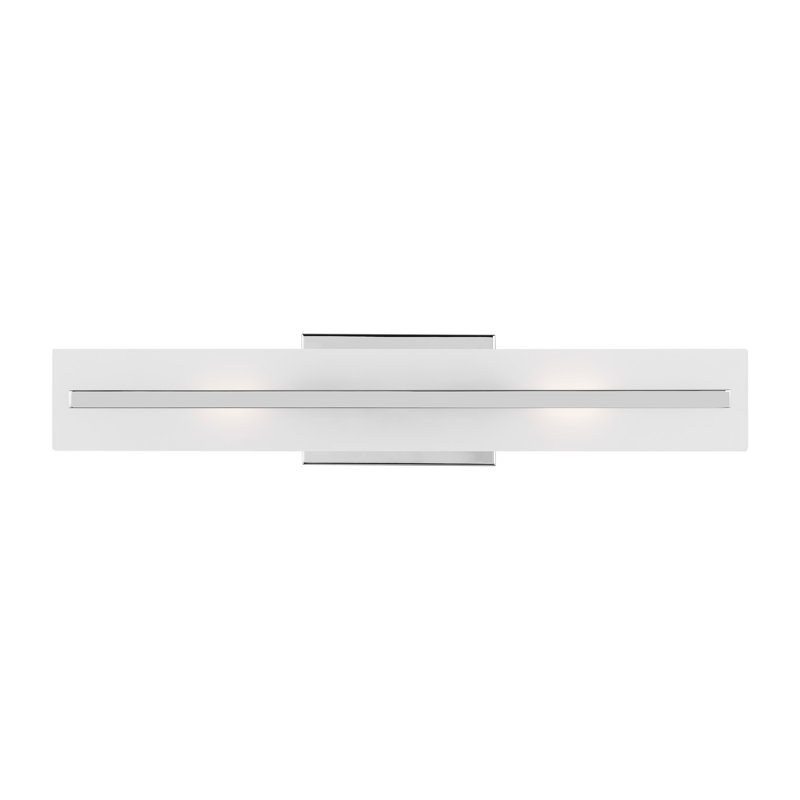 Vanity Light, Chrome, 2, 7"H x 24"W x 4.88"D