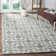 Tapis gris / ivoire crocheté à la main Ez Care