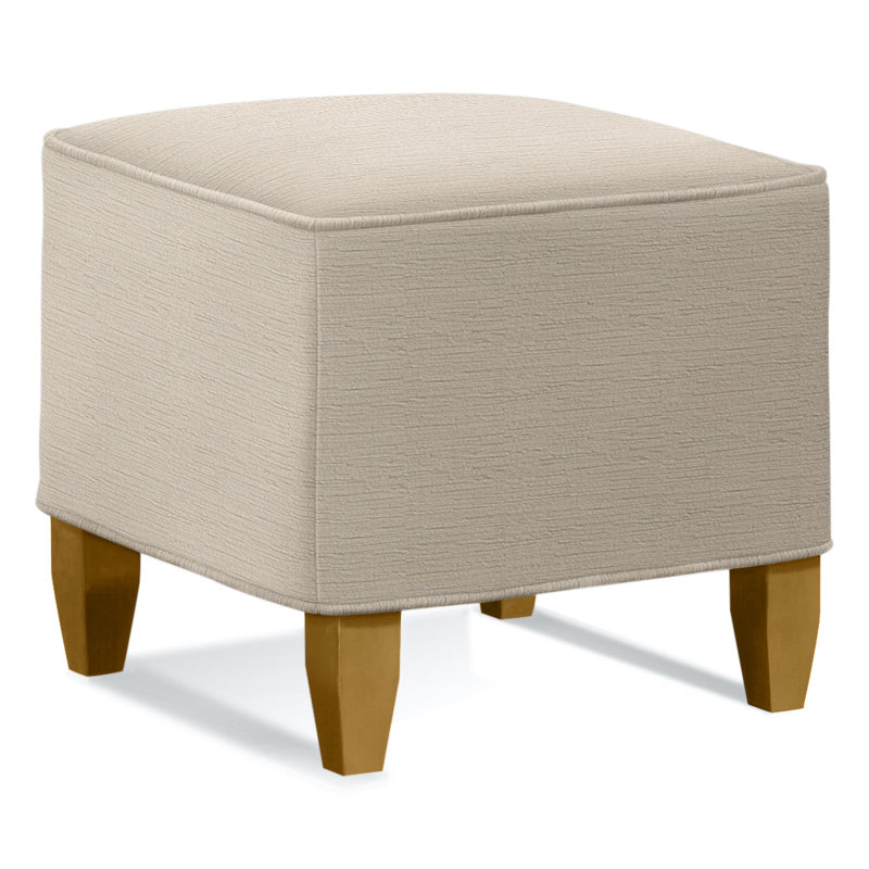 Brooklyn Square Ottoman, Brown Geometric, 0456-33, Honey