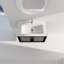 Meuble-lavabo mural 32 po avec lavabo, conception peu encombrante pour les petites salles de bain