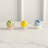 3-Piece Hand-Painted Stoneware Bird Figurines