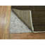 Tapis oriental brun en laine et en soie noué à la main 9 pi x 11 pi 10 po