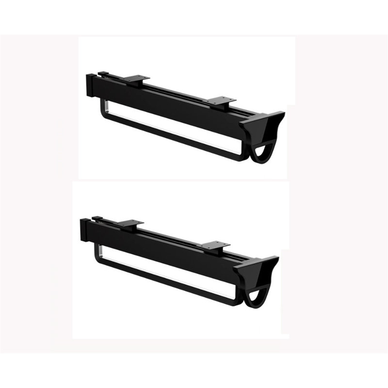 Porte-pantalons extensible avec glissière, H 3,42 po x l 2 po x P 18 po