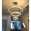 Lustre moderne à 3 anneaux à DEL à intensité variable-2056780911