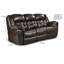 Canapé inclinable en cuir Marlayne-653564767-637382226