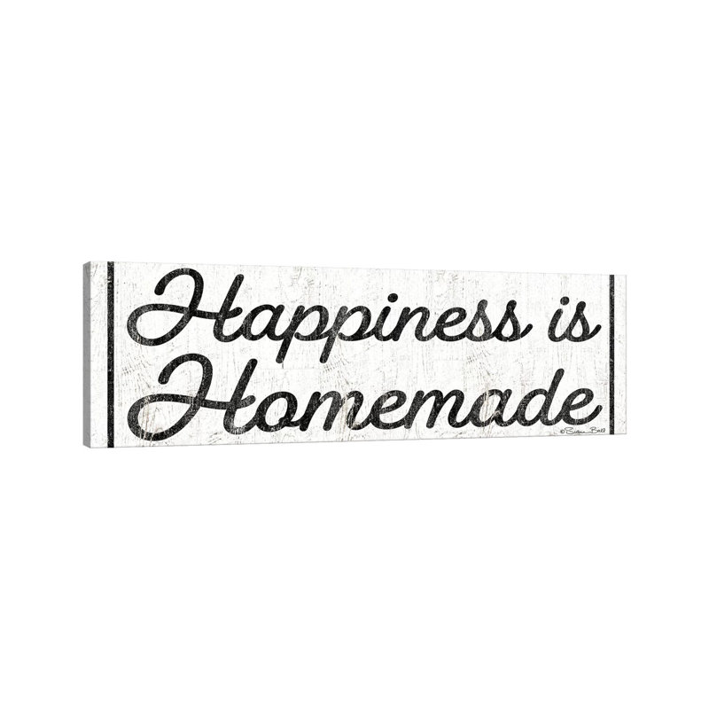 Happiness Is Homemade by Susan Ball - Wrapped Canvas Panoramic Print, 152.4 cm H x 50.8 cm W x 3.175 cm D