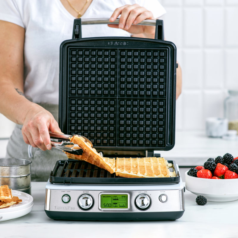 GreenPan Elite Non-Stick Waffle Maker, Blue