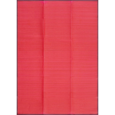 Tapis rectangulaire en polypropylène rouge Kristofer