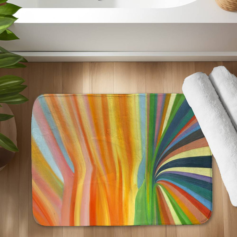 Falynne Non-Slip Bath Mat, 24" W x 17" L