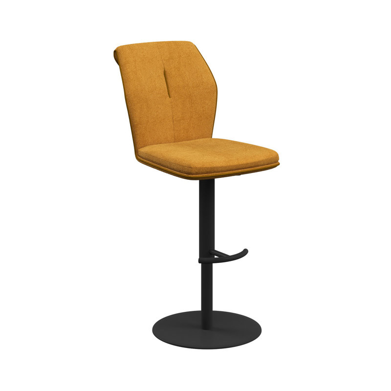 Armonia Fabric Bar Stool, Mustard
