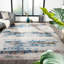 Lydian Abstract Area Rug in Gray-716621427