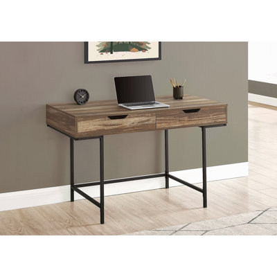 Bureau d'ordinateur, bureau personnel, ordinateur portable, tiroirs de rangement, L 48 po, travail, contemporain, moderne