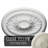Endurathane Warsaw Ceiling Medallion, 18"OD x 3 1/2"ID x 1 3/8"P (Fits Canopies up to 3 1/2"), Hand-Painted Root Beer Crackle Finish-28576497