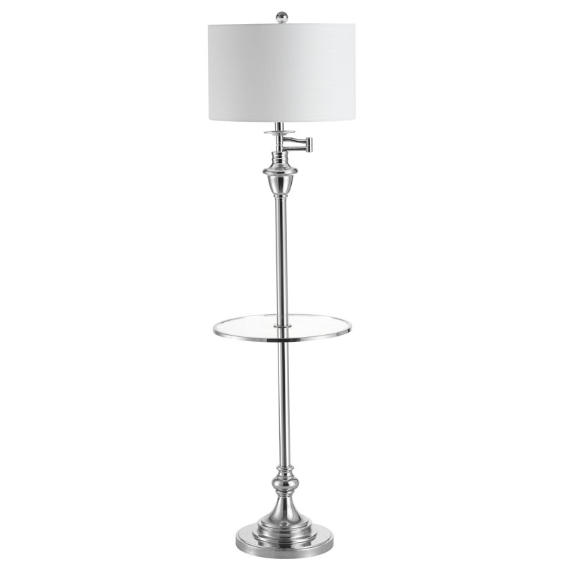 Waldenburg 60'' Tray Table Floor Lamp, Chrome