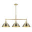 Luminaire suspendu linéaire à 3 lumières pour îlot de cuisine Weatherford-970020805-970020813