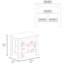 Îlot de cuisine blanc avec espace de rangement efficace - 3 tablettes ouvertes pour le rangement
