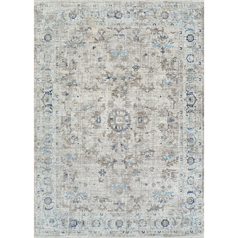 Marinko Garden Palace Antique Cream Area Rug, Rectangle 6 pi 6 po x 9 pi 6 po