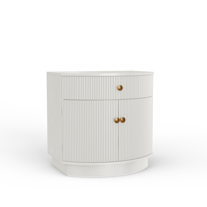 Table de chevet Erinn, Blanc