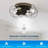 22" Evaro 3 - Blade Caged Ceiling Fan with Light Kit Included-1900277161