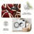 1PC Modern Geometric Abstract Burgundy Brown Cream Swirl Pattern area rugs, Soft and Comfortable, easy-to-maintain, machine washable Indoor floor mat, suitable for living room, master bedroom, dining nook, front entryway, backyard patio, sunroom-508060027