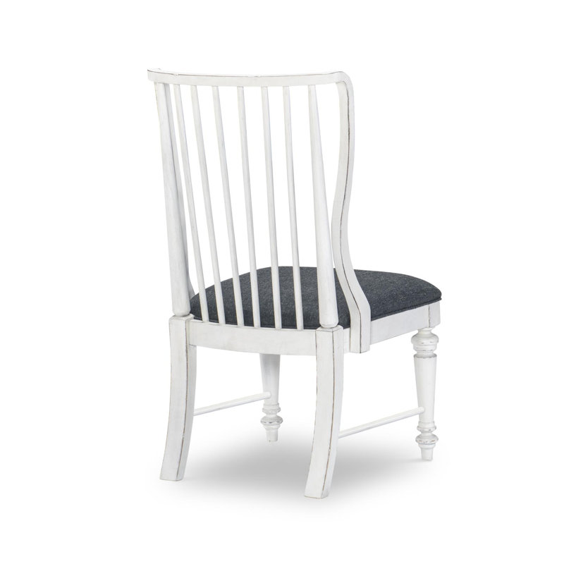Chaise d'appoint rembourrée à dossier en lattes de bois franc vieilli l 21 po Cottage Park
