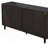 51.18"6-Drawers Rattan Storage Cabinet Rattan Drawer With White Drawer Slides,For Bedroom,Living Room,Black-1000111296