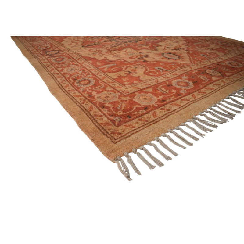 Camran Oriental Cotton Hand Woven 120cm X 120cm Area Rug