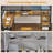 Absarokee Loft Bed Full Size With U-shaped Desk, 6 Storage Drawers, Power Outlet, Led Metal Loft Bed With 2 Storage Shelves, Bed With Safety Guardrail & Ladders, No Box Spring Needed-1961701309
