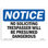 OSHA Notice - No Soliciting Trespassers Will Be Presumed Sign