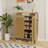 Tall Rattan Shoe Storage Cabinet With Doors, 6-Tier Wooden Freestanding Entryway Organizer With Adjustable Shelves, Natural | Gift Idea-845272508