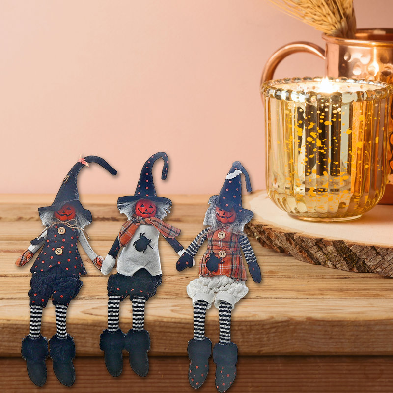 Ensemble de 3 sorcières en coton