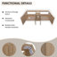 Ensemble de meuble-lavabo double 60 po avec dessus double lavabo Derrickson