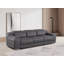  Canapé inclinable USB en cuir italien gris foncé 103 po Verona