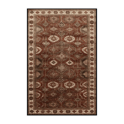 Tapis brun lavable à la machine