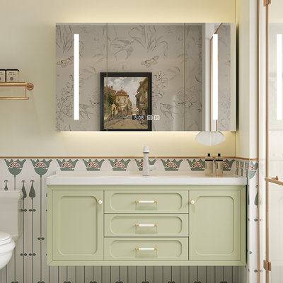 French style stylish bathroom cabinet