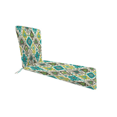 74" x 22" Outdoor Chaise Lounge Cushion with Ties and Loop