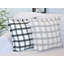 Ensemble de 2 housses de coussin en coton tissé à carreaux avec franges-106208497-106927794