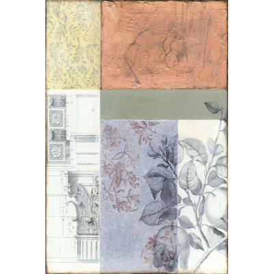 Neo Victorian Collage I by Jennifer Goldberger - Wrapped Canvas Print