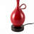 Red Ceramic Floral Shade Mini Table Lamp