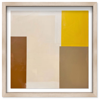 Cubes of Light I Shadowbox Abstract Print by Oliver Gal, Black Frame, 12 x 12