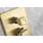 Brushed Gold Shower Faucet With 10 Inches Rain Head And Handheld, Wall Mounted High Dual System Trim For Bathroom Handheld , Valve