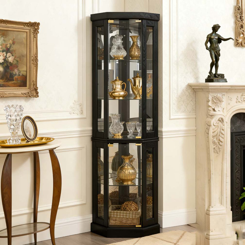 Vitrine de coin lumineuse - Vitrine, Noir