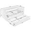 Lit de jour simple rembourré avec couchette escamotable, port de chargement USB et poches de rangement latérales.-2139176580