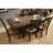 Brown Finish Rustic Look 1Pc Dining Table With Butterfly Extension Leaf Solid Rubberwood Dining Furniture